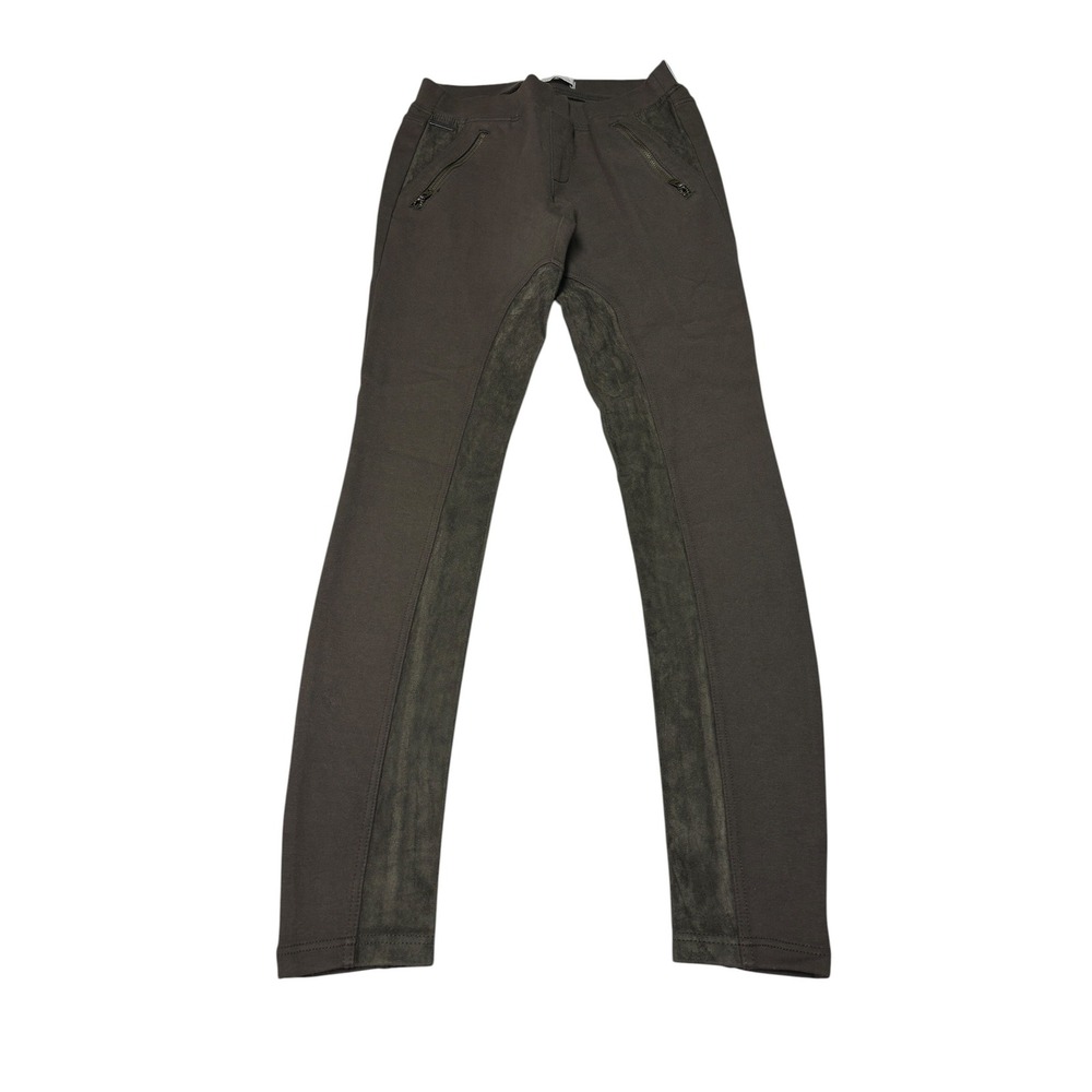 NWT Abercrombie & Fitch Womens Brown Faux Suede Panel Equestrian Legging S 26X29